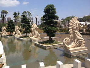 艺术与自然的交融 人造砂岩海马雕塑喷泉的工艺之美