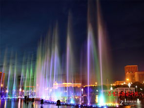 东胜公园喷泉 水韵舞动中的城市明珠